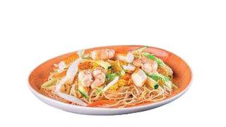 183 Spaghetti di riso kaisen con misto mare, verdure e uova