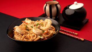 ატრია კრევეტით ჯეკის სოუსში.