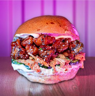 Burger korean kimchi