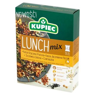 Mix lunch kasza gryczana, kasza jęczmienna, soczewica zielona, czarnuszka Kupiec. 0.4кг