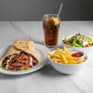 Menú kebab especial