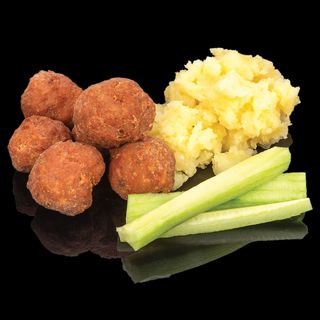 Детско меню мини кюфтенца + сос (1бр) със сламка