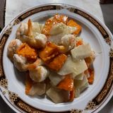 Gambas Salteadas Con Bambú