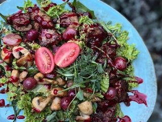 Салат з печінки та хрусткого сиру (З00g)