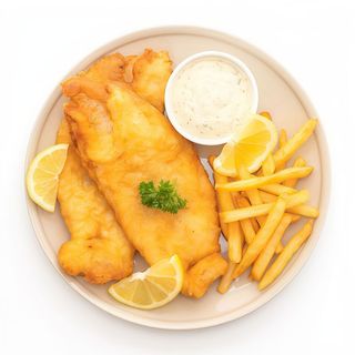 Merliza A La Tempura Con Patatas