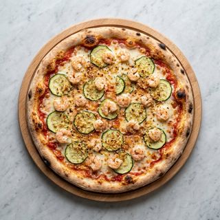 Zucchine e gamberi
