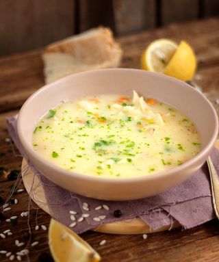 Ciorba de pui a la grec