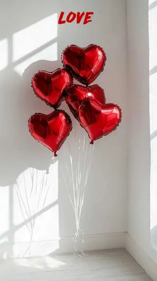 Love balloons set - Set de baloane in forma de inima