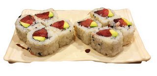 Uramaki de Atún y Aguacate (8 pzas.)