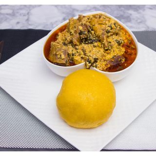 Egusi with swallow