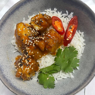 New!!! Рис з курочкою в соусі солодкий чилі