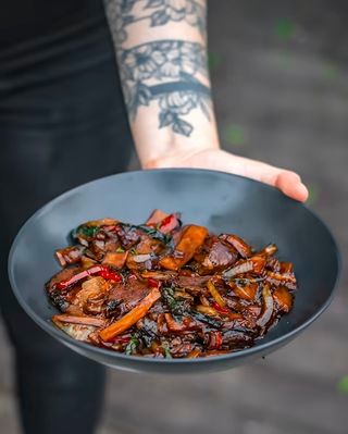 Tajska bazylia z rybą