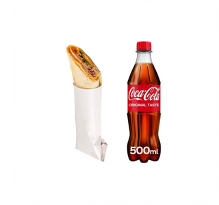 Tortilla sa šunkom i sirom  & Coca-Cola 0.5 l