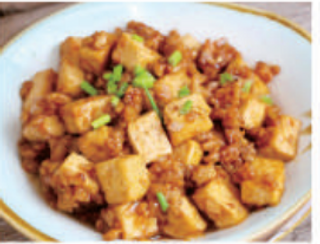 80 Tofu saltato con manzo macinato