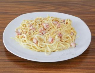 Spaguetti a la carbonara