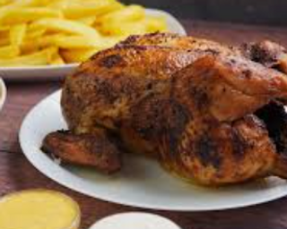1/2 Pollo A La Brasa Entero Con Salsa De Mantequilla Y Limón
