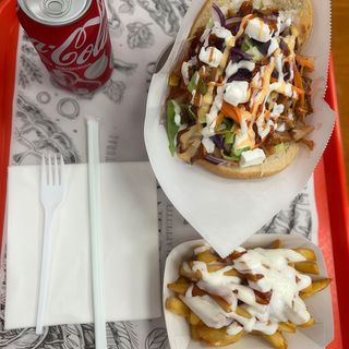 Menú Pita Kebab (Grande)