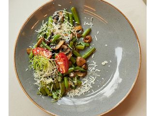 Стручкова квасоля з шампіньйонами (200g)