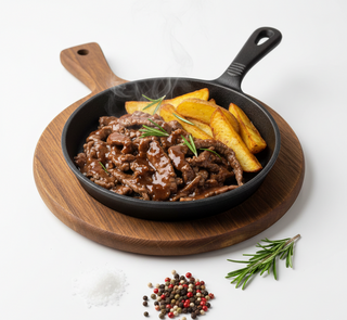 Fettine di vitello con patate al forno