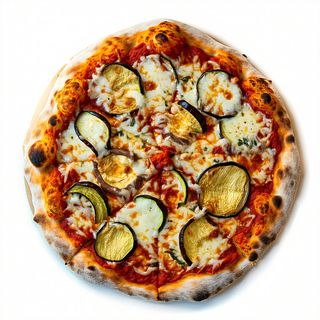 Pizza con verdure grigliate
