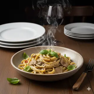 Tagliatelle tartufo e panna