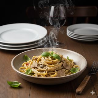 Tagliatelle tartufo e panna