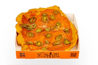 Schnitzel Pizza Jalapeno