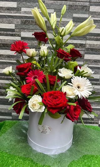 Composition florale en box 