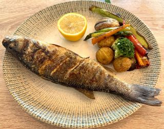 Biban de mare la grătar