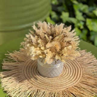 Composition Fleurs Séchées S Beige