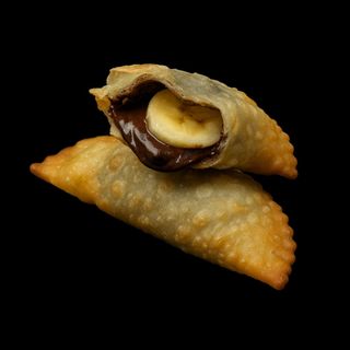 Міні-чебурек з бананом та нутеллою