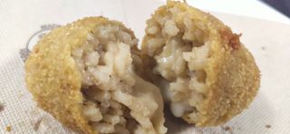 Supplì con porcini e taleggio