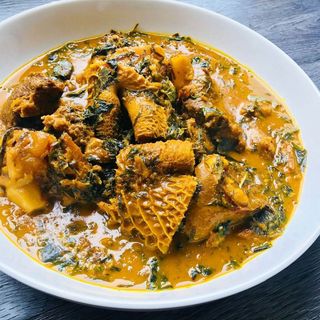 Oha soup with swallow