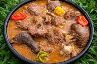 Soupe De Cabri & Attiéké