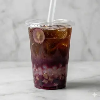 Caffè americano gassata all'uva viola