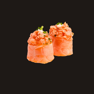 Gunkan de Salmão Braseado