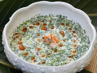 Окрошка з креветками (300g)