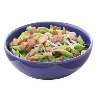 judias verdes salteadas con jamon