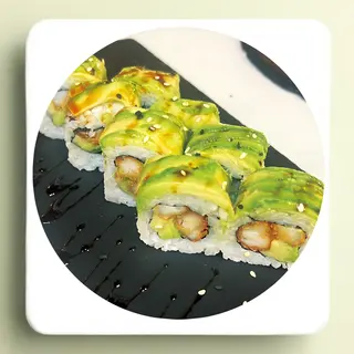 116. Hosomaki De Aguacate Y Tempura De Gambas (8 Uds.)