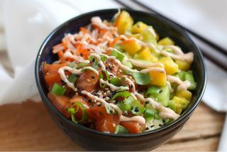 Salmon poke bowl