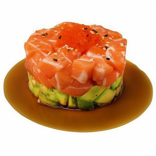 115. Tartar Salmó I Alvocat Amb Tobiko I Salsa Ponzu (1 Ud.)
