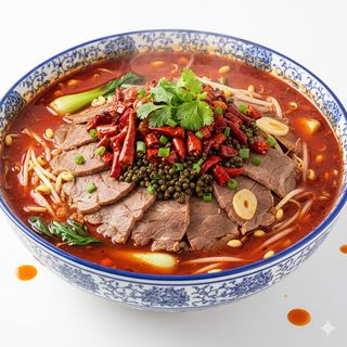 Fette di manzo cotte in un brodo piccante e saporito水煮牛肉