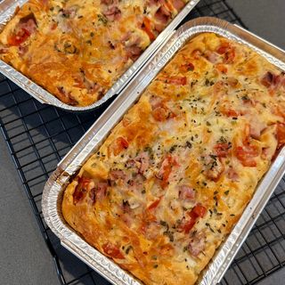 Torta Salgada Fiambre com Queijo e Tomate