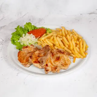 Svinjski šnicel grill s pomfritom
