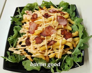 Bacon Good patatine bacon e salsa ceddar porzione grande
