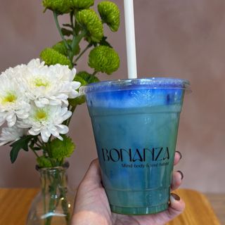 Earth ice latte matcha & blue spirulina 