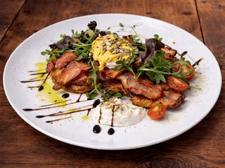 Драники з Беконом / Pancakes di patate con bacon (400g)