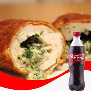 კოტლეტი კიევურად + კოკა-კოლა კლასიკი - 0,5ლ