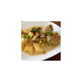 Zupa do wyboru - klopsiki w ciemnym sosie, kopytka,surówka