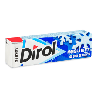 Гумка жувальна Dirol «Морозна м'ята» (14г)